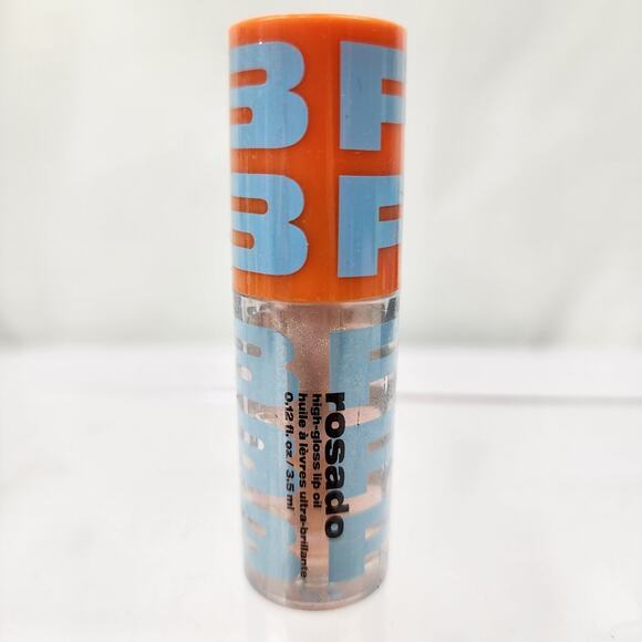 Beauty For Certain BFC Rosado High Gloss Lip Oil .12 oz FS Sealed Gold Shimmer - Picture 2 of 4